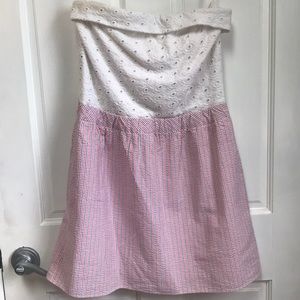 Lilly Pulitzer Eyelet Seersucker Dress Size Small
